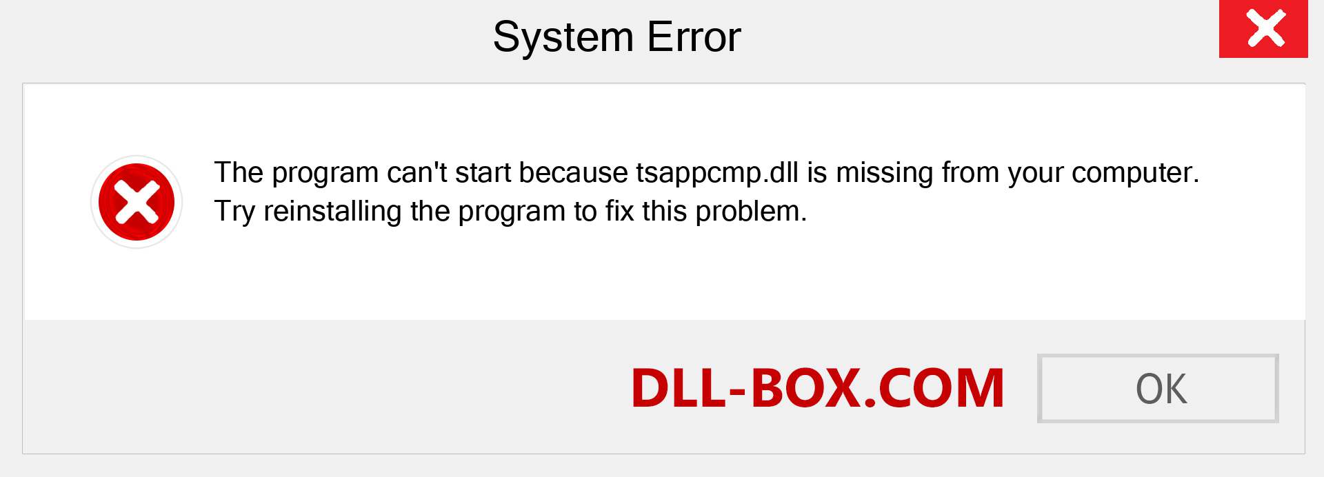  tsappcmp.dll file is missing?. Download for Windows 7, 8, 10 - Fix  tsappcmp dll Missing Error on Windows, photos, images